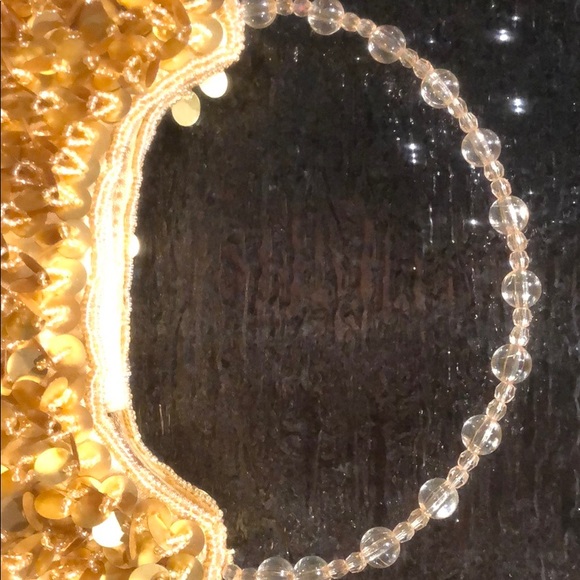 Gold beaded evening bag - Picture 7 of 8